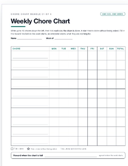 Printable planners